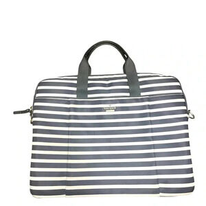 Kate Spade black and and white bag tote laptop bag travel